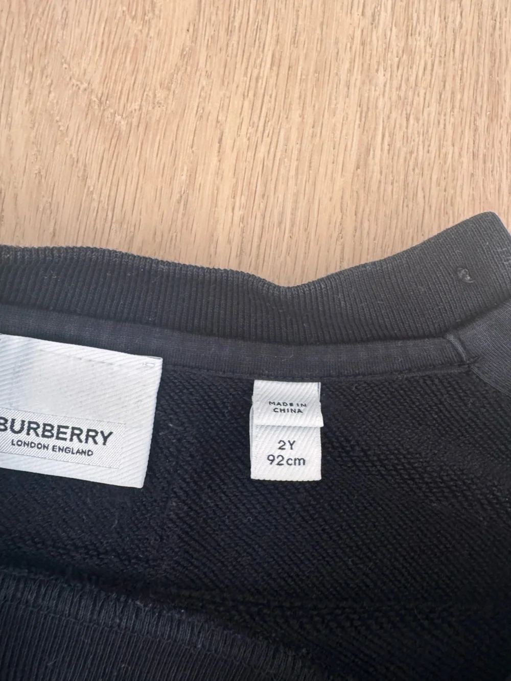 Burberry Black Kids Matching Sweatshirt and Shorts Set